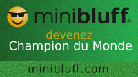 Cedric joue au Minibluff